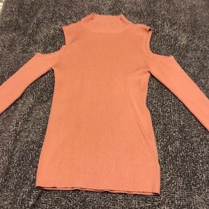Forever 21 Cold Shoulder Mock Turtleneck